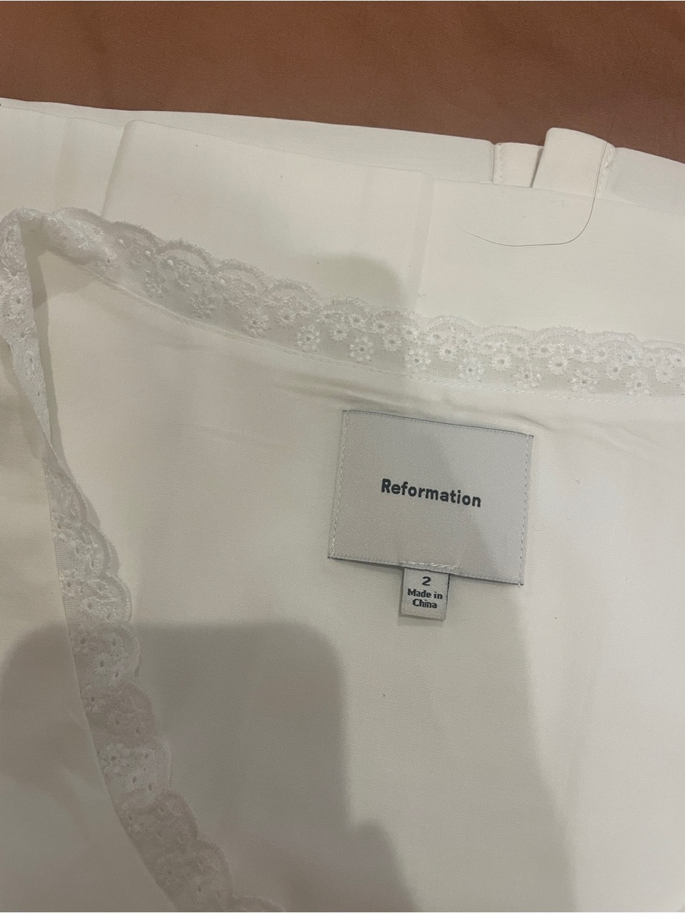 Reformation White Sleeveless Button-Front Mini Dress - Picture 5 of 6